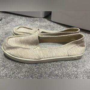 Casual Beige Slip-On Shoes